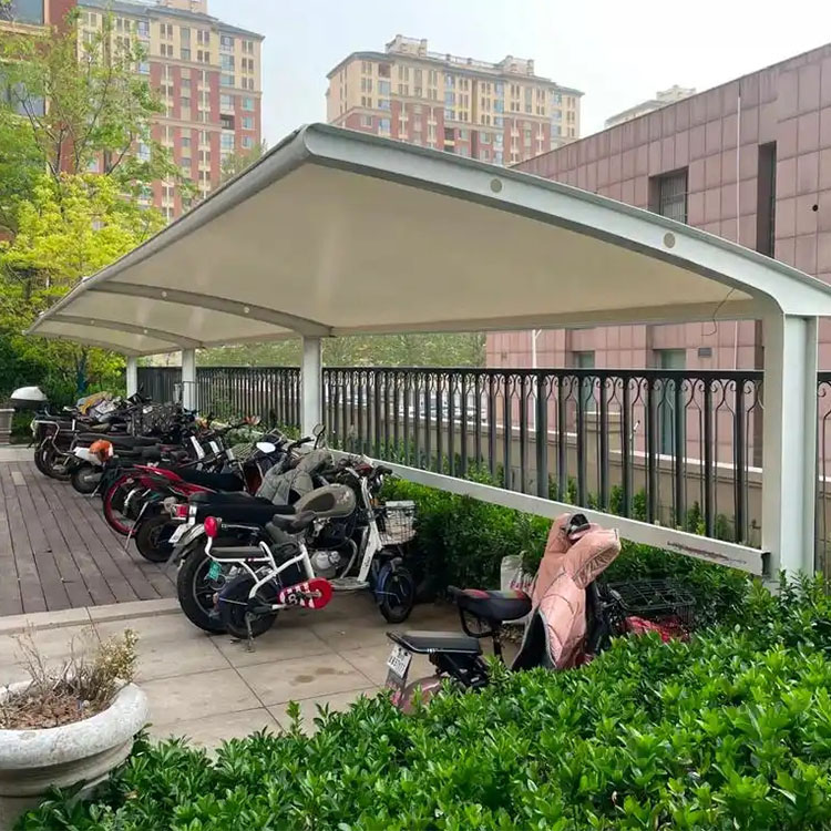 喀什膜结构电动车棚